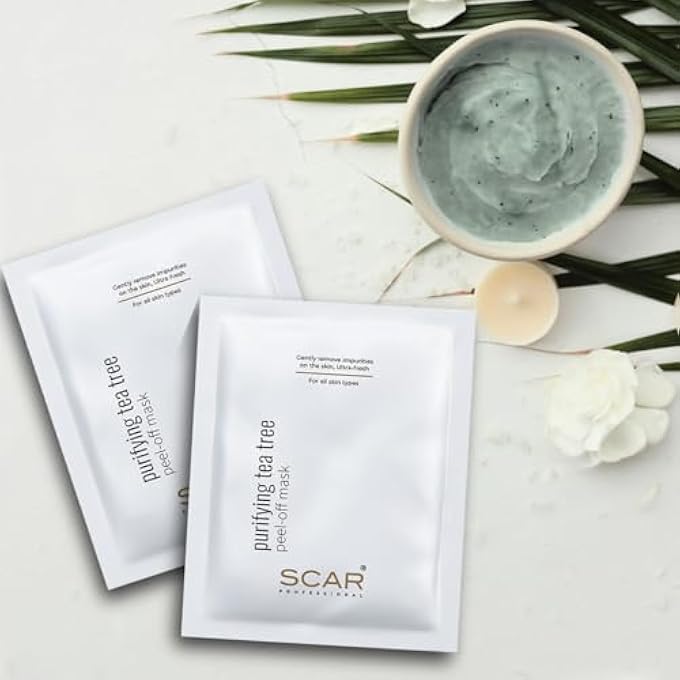 SCAR FACE CARE PEEL-OFF MASK, 30G PACK OF 5, MADE IN FRANCE EXFOLIATING FACIAL MASK FOR BLEMISHES AND UNEVEN SKIN TONE - Image 2